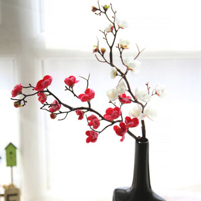 

Artificial Plum Blossom Branch Silk Flower Tree Home Wedding Party Decor Gifts