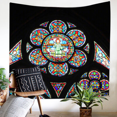 

Toponeto Colorful Print Tapestry Art Room Notre Dame Wall Hanging Tapestry Art Nature
