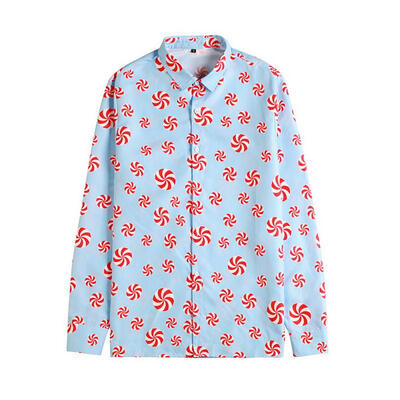 

Mens Long Sleeve Floral Shirts Printed Button Down Loose Fit T-shirts