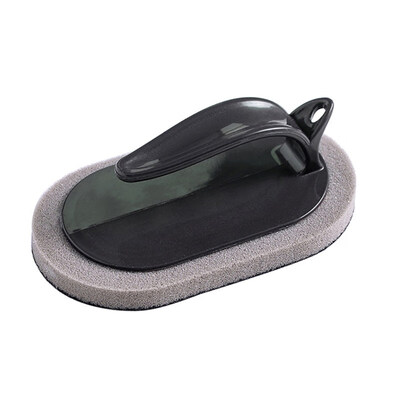 

Handled Emery Sponge Brush Eraser Scrub Grip Sink Pot Bowl Kitchen Cleaning Tool