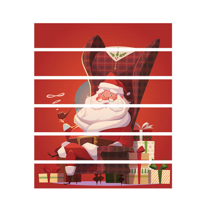 

Tailored Christmas 3D Simulation stair stickers Waterproof Wall Stickers DIY Home Decor