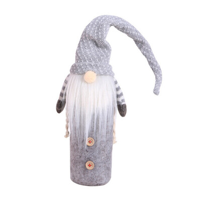 

New Hot Non-Woven Wine Bottle Cover Gift Bag Holder Christmas Year Holiday Home Party Dining Table Decor Christmas Bottle Cover