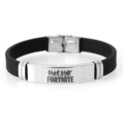 

Fortnite Game Bracelet Men Women Stainless Steel Adjustable Silicone Bracelets