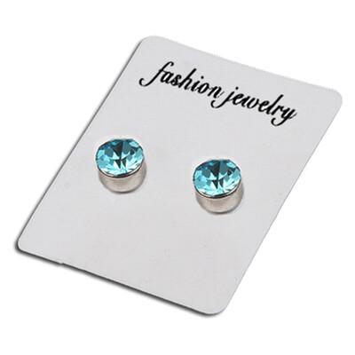 

Color Rhinestone Stud Earrings Magnet Earrings Universal Sexy Earless Magnet Stud Earrings for Men Women No Pierced Hole
