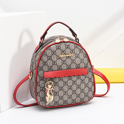

Han Bansen a new little girl is a fashion girl with one shoulder&one shoulder backpack shoulder shoulder