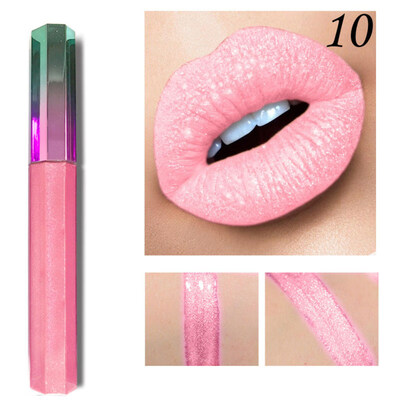 

12Colors Professional Matte Metallic Shiny Lip Glaze Gloss Long Lasting Lipstick