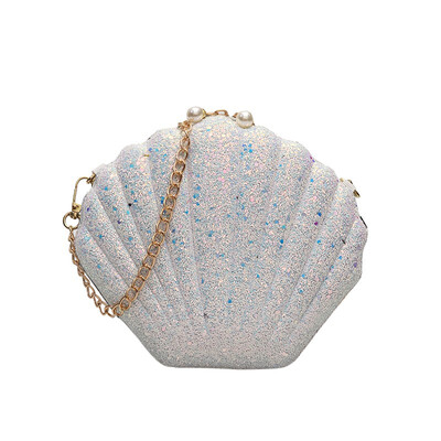 

Summer Sequins Bags For Women 2019 Luxury Female Handbags Fashion Shell Bag Crossbody Chains Shoulder Bag Messenger Bags