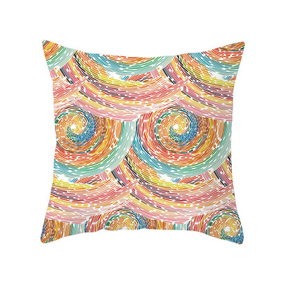 

〖Follure〗Geometric Print Polyester Square Pillow Case Sofa Cushion Cover Home Decor A