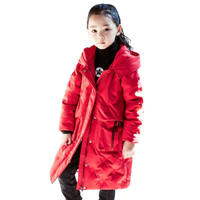 

ANJINU Childrens down jacket long section thick warm winter 13319