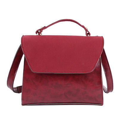 

Solid Color Shoulder Crossbody Handbags Women PU Leather Messenger Bags