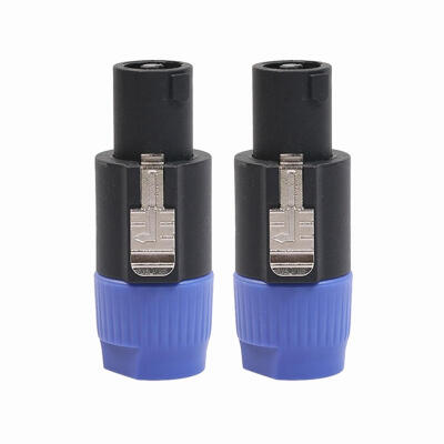 

2pcs 4-Pole Male Connector Head Line Plug for Cable NEUTRIK NL4FC