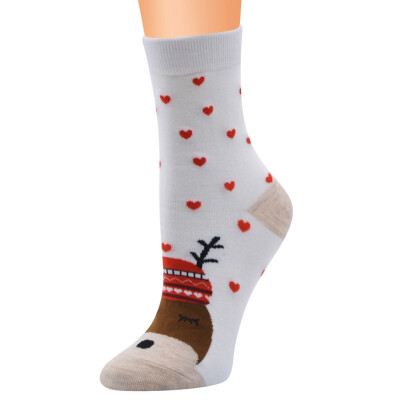 

Tailored Christmas Women Cotton Socks Print Thicker Anti-slip Floor Socks Carpet Socks