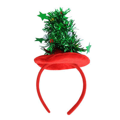 

Creative Christmas Tree Head Hoop Hairband Headband Hat Band Party Props