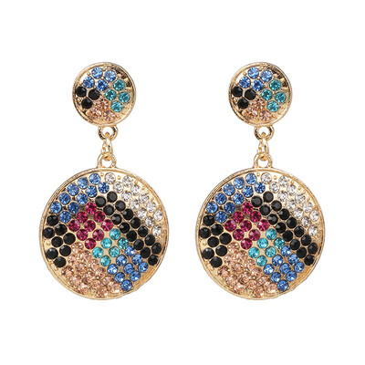 

2019 Fruit Heart Crystal Drop Earrings Party Women Boho Rhinestone Statement Cherry Earrings Korean Jewelry Gifts