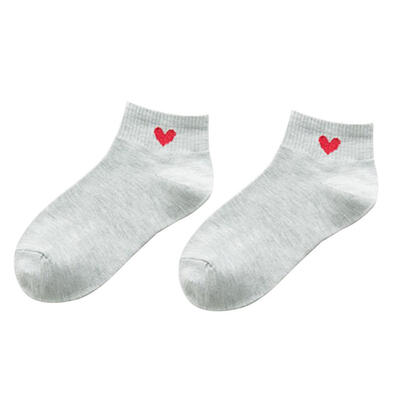 

Women Girl Simple Love Heart Ankle Soft Low Cut Casual Cotton All-Match Socks