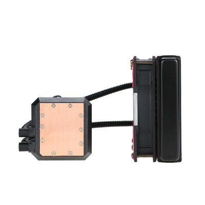 

SOPLAY Liquid Freezer Water Liquid Cooling System CPU Cooler Hydraulic Bearing 120mm Dual Adjustable PWM Fan with Red LED Light