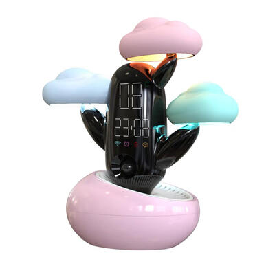 

Cloud Cactus Shape Weather Forecast Clock Smart Sensor LED Night Light Lamp