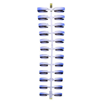 

24pcs 6 Colors Fake Nails ABS Artificial Flat Head Full Short Tips