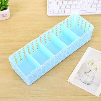 

1Pc Plastic Organizer Storage Box Tie Bra Socks Drawer Cosmetic Divider