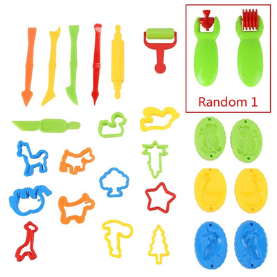 

Multi-color mud tool mold plasticine toy set