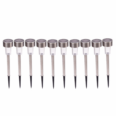 

10Pcs Outdoor LED Solar Landscape Light Lawn Pathway Garden Lamp