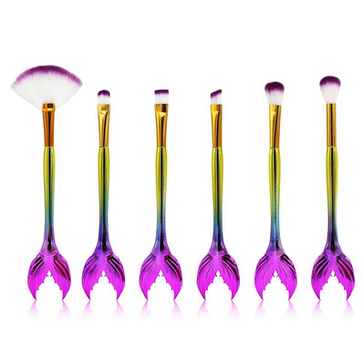

Toponeto 6PCS Make Up Foundation Eyebrow Eyeliner Blush Cosmetic Concealer Brushes