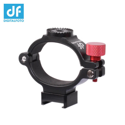 

DF DIGITALFOTO ANT Extension Adapter Ring Clip Clamp Bracket with Hot Shoe 14 Inch Screw Hole for Mounting Microphone LED Light