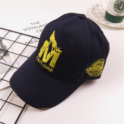 

Spot embroidery fashion trend cotton baseball cap Korean letter warp knitted dome wide brim baseball cap wholesale