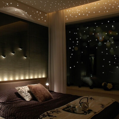 

〖Follure〗Glow In The Dark Star Wall Stickers 252 Dots And Moon Starry Sky Kids Room Decor