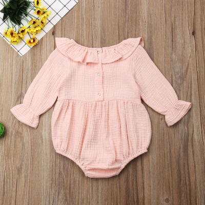 

Newborn Baby Girl Long Sleeve Bodysuit Romper Jumpsuit Outfits Clothes 0-24M