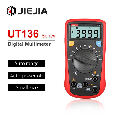 

UNI-T UT136 series Digital Multimeter 4000 Counts Mini Auto-ranging Handheld Multimetro ACDC Current Voltage Resistance Testers