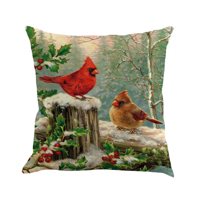 

Siaonvr Christmas Pillow Cover Pillowcases Decorative Sofa Cushion Cover 45x45cm