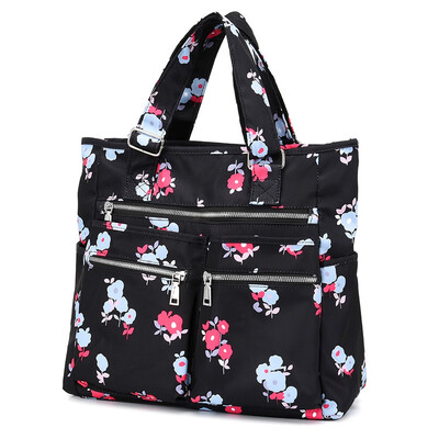 

Tailored Fashion Womens Simple Style Zipper Large Capacity Nylon Shoulder Bag Travel Bag