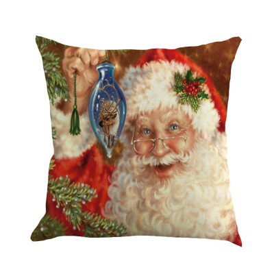 

Siaonvr Christmas Pillow Cover Pillowcases Decorative Sofa Cushion Cover 45x45cm