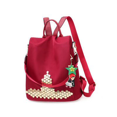 

Backpack lady fashion versatile bag fashion travel leisure Oxford canvas travel small backpack