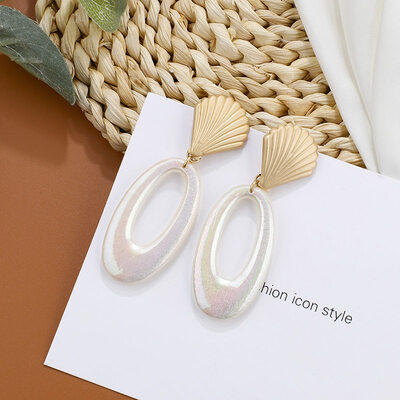 

Flashbuy Metal Pearl Drop Earrings For Women Geometric Acrylic Multi Style Earrings Girls Fashion Jewelry Wedding Accessories