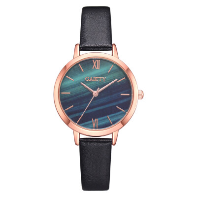 

GAIETY brand watch Korean version of the simple marble mirror quartz watch trend rose gold frame ladies watch