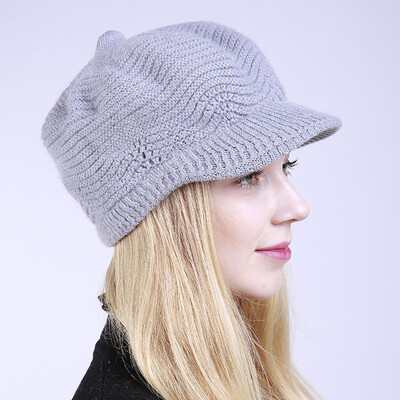 

Tailored Women Winter Design Line Solid Ear Protector Slouchy Berets Hat