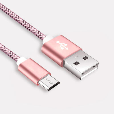 

Premium Durable Nylon Braided USB To Micro USB Fast Charging Data Cable For Android Phones -1m