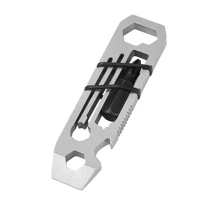 

6 in 1 EDC Gadget Outdoor Equipment Camping Keychain Supplies Bottle Opener
