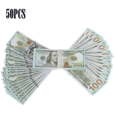 

500PCS Dollar Bill Souvenir Banknote Commemorative Banknotes Realistic Fake Play Money With U S Characteristics Real Looking Doubl