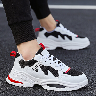 

Summer sports&leisure couple white shoes mens net shoes breathable white old mans shoes Korean version of the trend of wild tide shoes