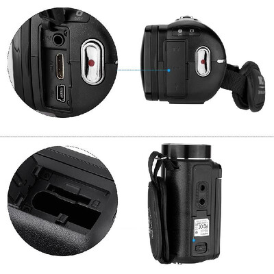 

Andoer HDV-Z8 1080P Full HD Digital Video Camera Camcorder 16× Digital Zoom with Digital Rotation LCD Touch Screen Max 24 Mega Pi