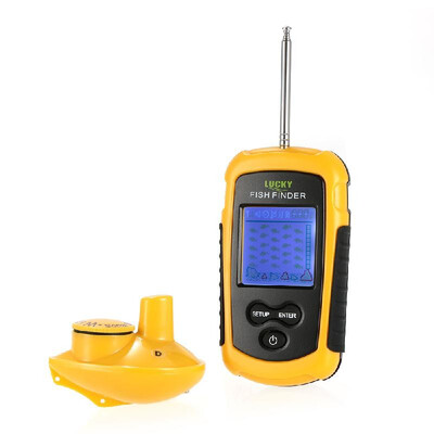 

​Portable Wireless Fish Finder Sonar Sensor Transducer Depth Sonar Sounder Fishing Finder Alarm Fish Identifier Detector with Neck