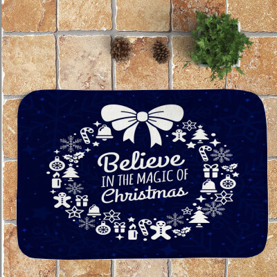 

〖Follure〗Christmas Festival Entrance Door Bathroom Mat Indoor Bath Decor