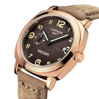 

MEGIR 1046 Male Japan Quartz Watch with Date Function Working Sub-dial