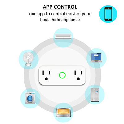 

〖Follure〗2 in 1 Intelligent WiFi Remote Wireless Remote Control Timing Switch Plug