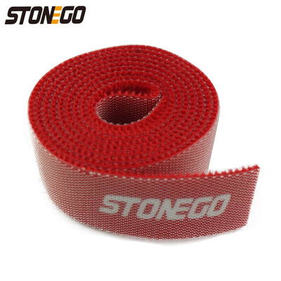 

STONEGO Velcro Tape Fastening Cable Tie Self Adhesive Double-sided Tape Roll Hook&Loop Nylon Strap for Organization Management
