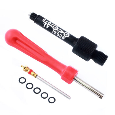 

Bike Bicycle Aluminum Alloy Rear Shock Air Valve Adapter Tools Kit Leak-Proof