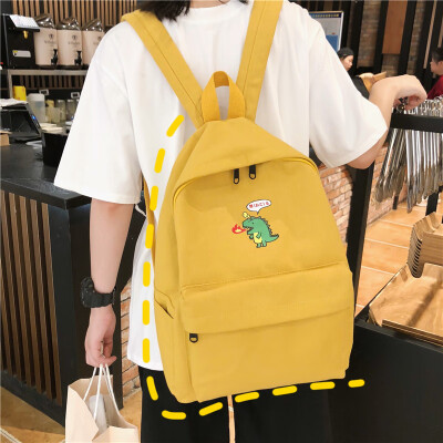 

Insfeng schoolbag female Korean version of high school students Shoulder Bag Canvas Baitaoshen school backpack shoulder bag